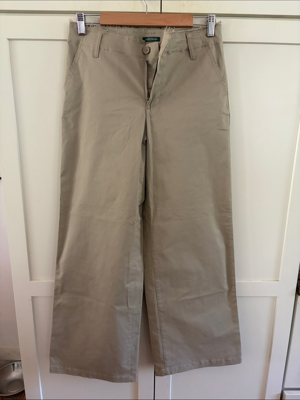 wild fable Wide-Leg Pants in Khaki; Size S